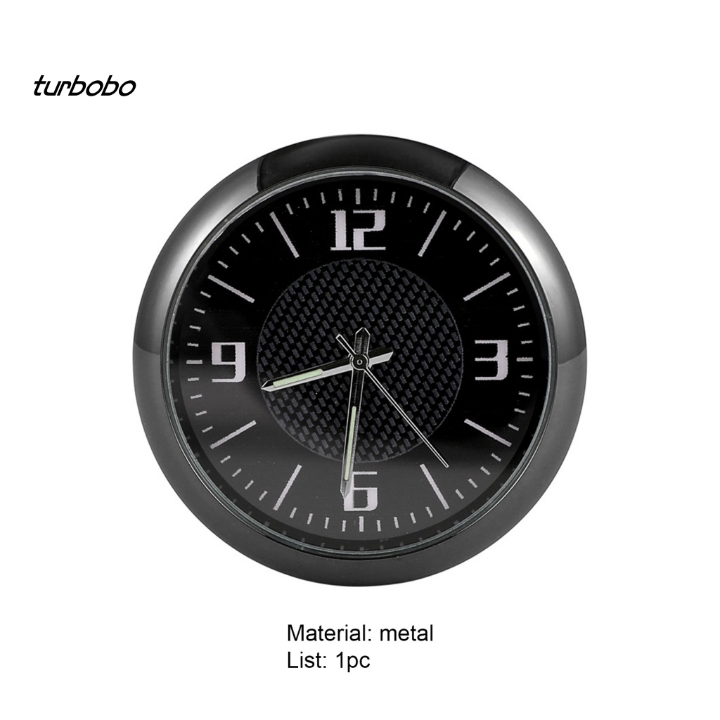 Turbobo Đồng Hồ Kỹ Thuật Số Hình Tròn Chịu Nhiệt Độ Cao / Thấp Dạ Quang Gắn Bảng Điều Khiển Xe Hơi
