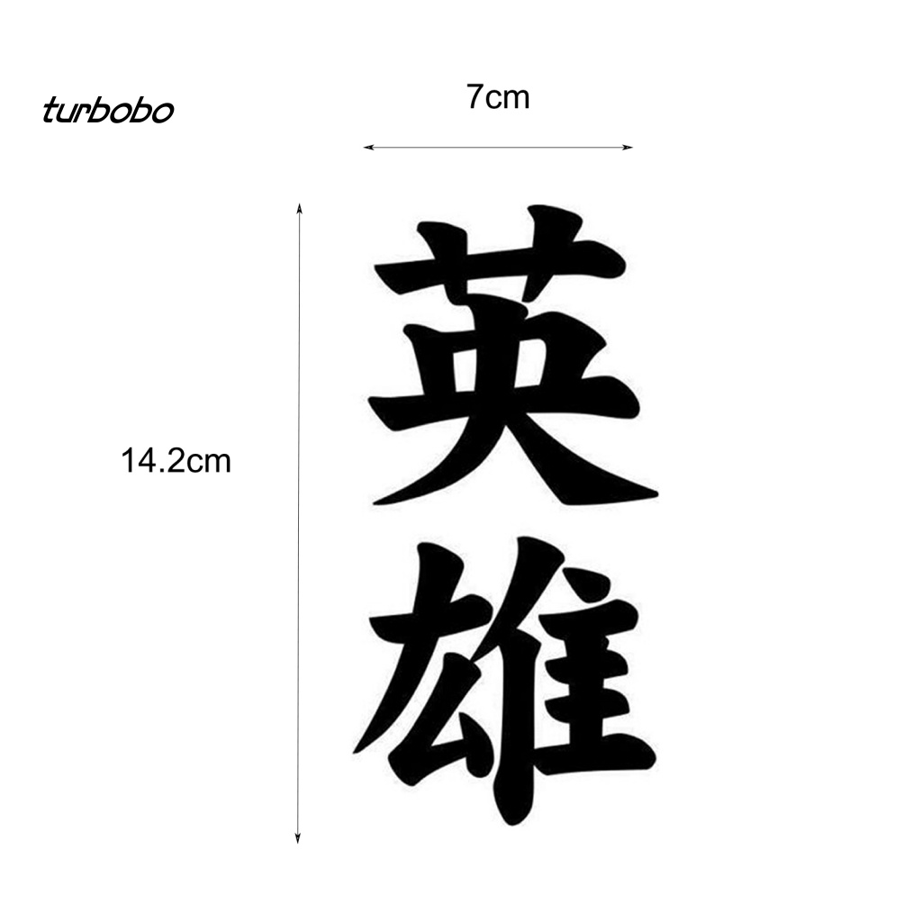 Đề Can Tự Dính In Chữ Trung Quốc Thời Trang Trang Trí Xe Hơi DIY