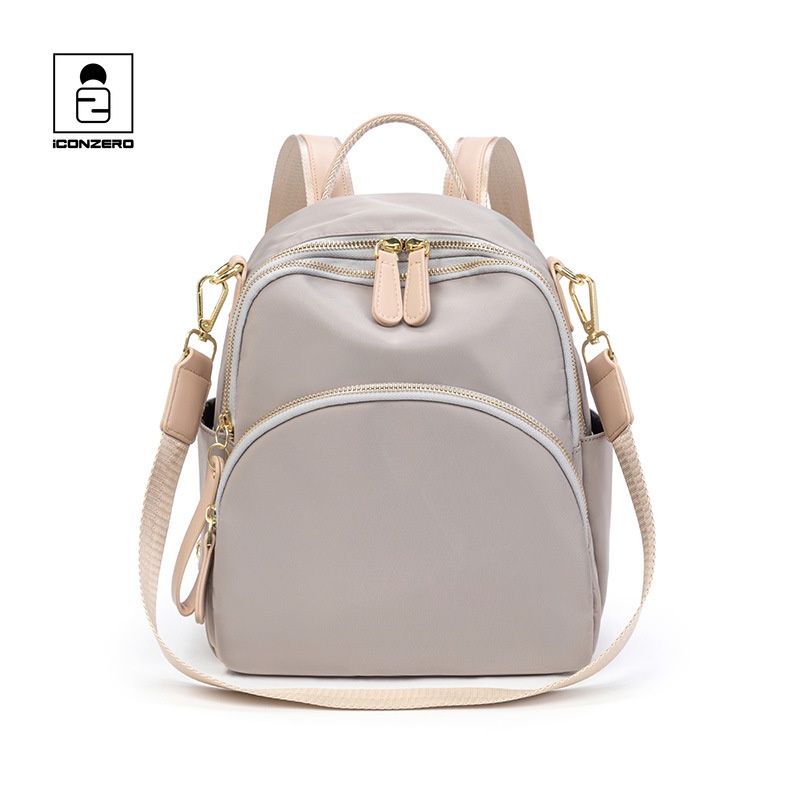 Ba lô thông thường dành cho nữ Iconzero Ba lô nhỏ bằng vải Oxford đơn giản thời trang Thích hợp cho ba lô IPAD 9,7 inch