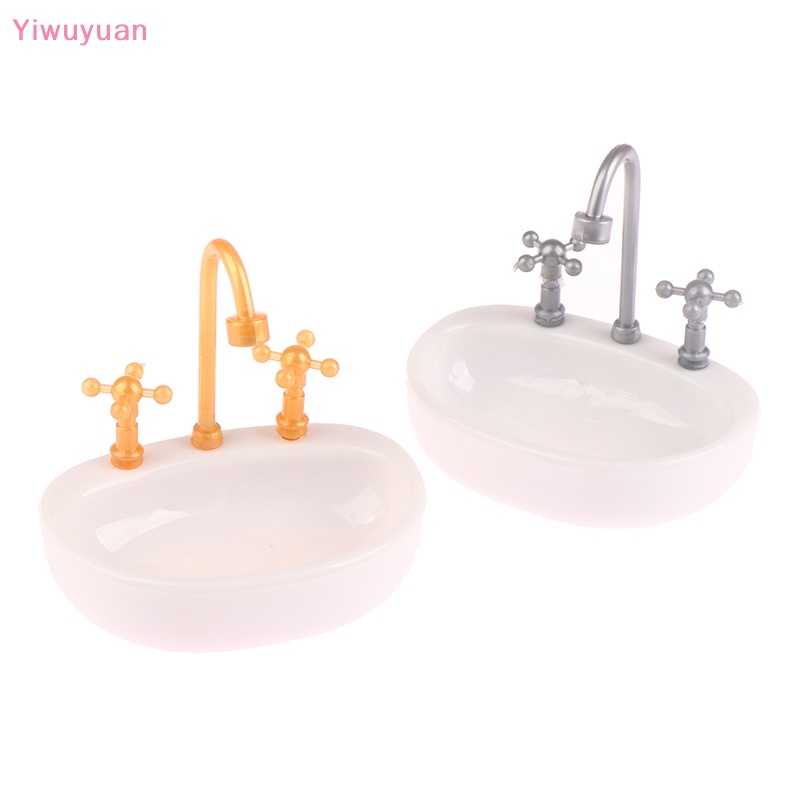 < Yiwuyuan > Vòi Nước Bồn Rửa Mini Trang Trí Nhà Búp Bê Thu Nhỏ Mới