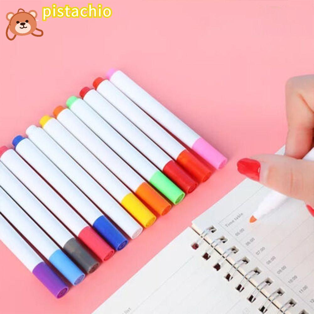PISTA Bút Lông Đánh Dấu 12Set Nhiều Màu Sắc Khác Nhau