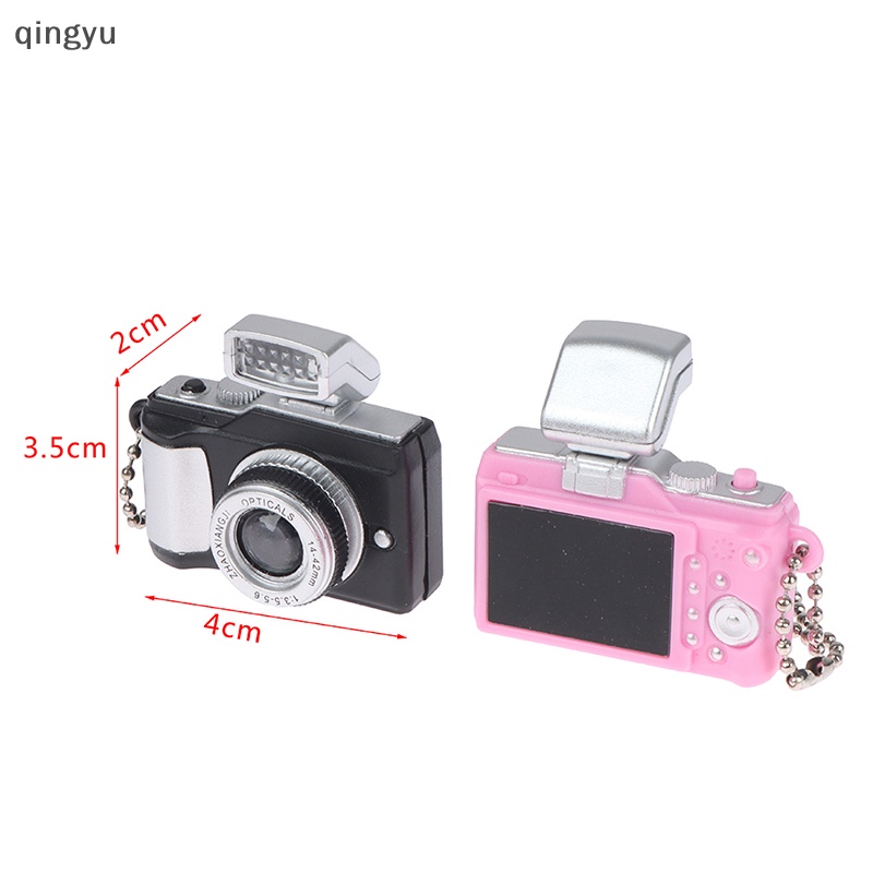 Móc Khóa Máy Ảnh Kỹ Thuật Số Mini Có Đèn LED Tỉ Lệ 1: 12 Mới