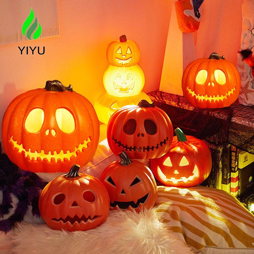 YIYU Đèn Bí Ngô Ma Quái Cỡ Lớn Dùng Trang Trí Tiệc Halloween