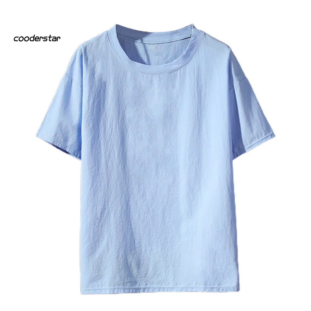 Áo Thun Nam Cổ Tròn Siêu Nhẹ Màu Trơn Plus Size