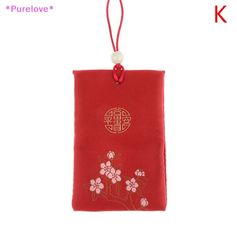 Túi Cầu Nguyện May Mắn Thêu Họa Tiết Xinh Xắn Trang Trí Xe Hơi Mới