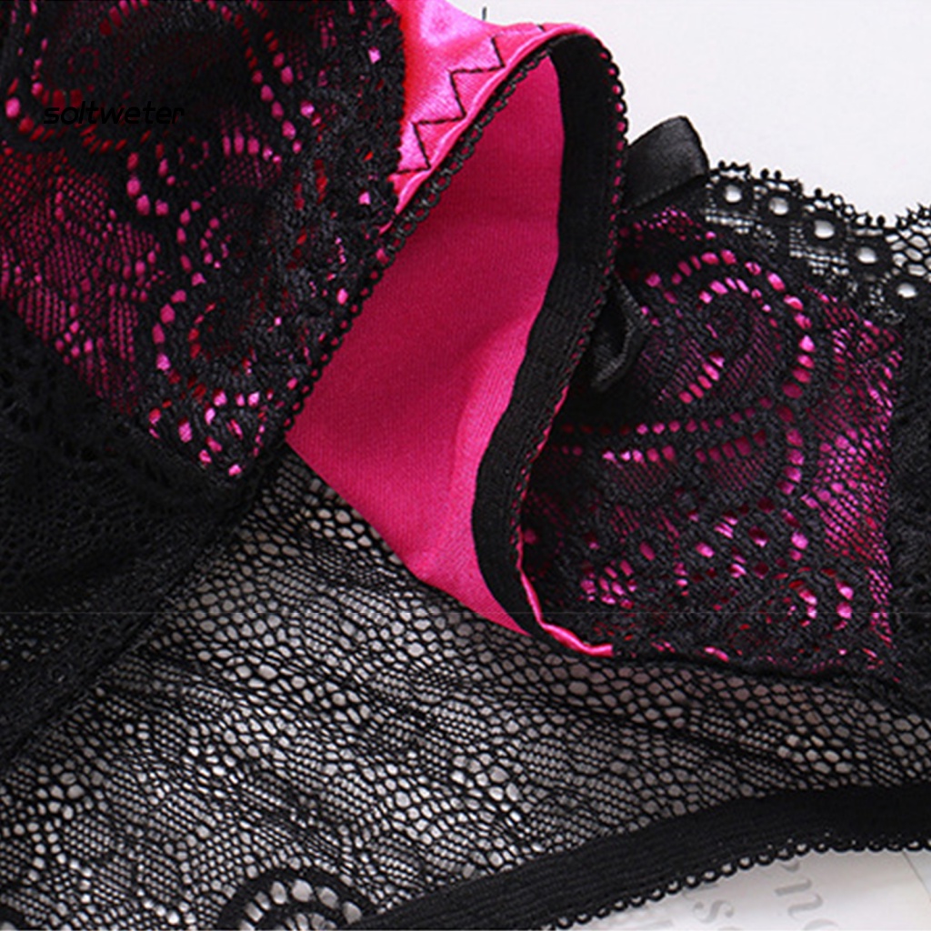 Quần Lót Cotton Satin Lưng Thấp Phối Ren Xuyên Thấu Quyến Rũ Cho Nữ