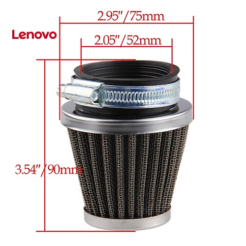 Phễu Lọc Khí Hình Oval Bằng Kim Loại Chuyên Dụng Cho Xe Mô Tô