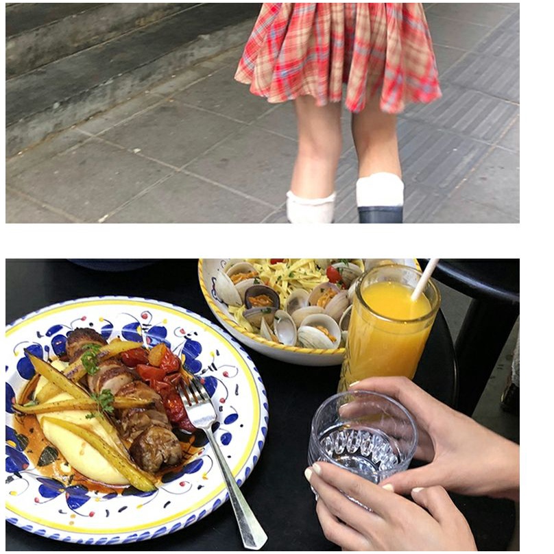 Đầm Hai Màu Cổ Chữ V Tay Phồng Ôm Dáng Cao Cấp Phong Cách Pháp Độc Đáo One Niche Rhyme