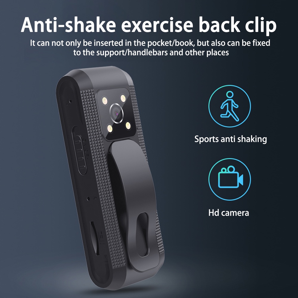 Camera Hành Trình Mini Một Nút Hỗ Trợ Quay Phim / Video / Chụp Ảnh Toàn Thân HD