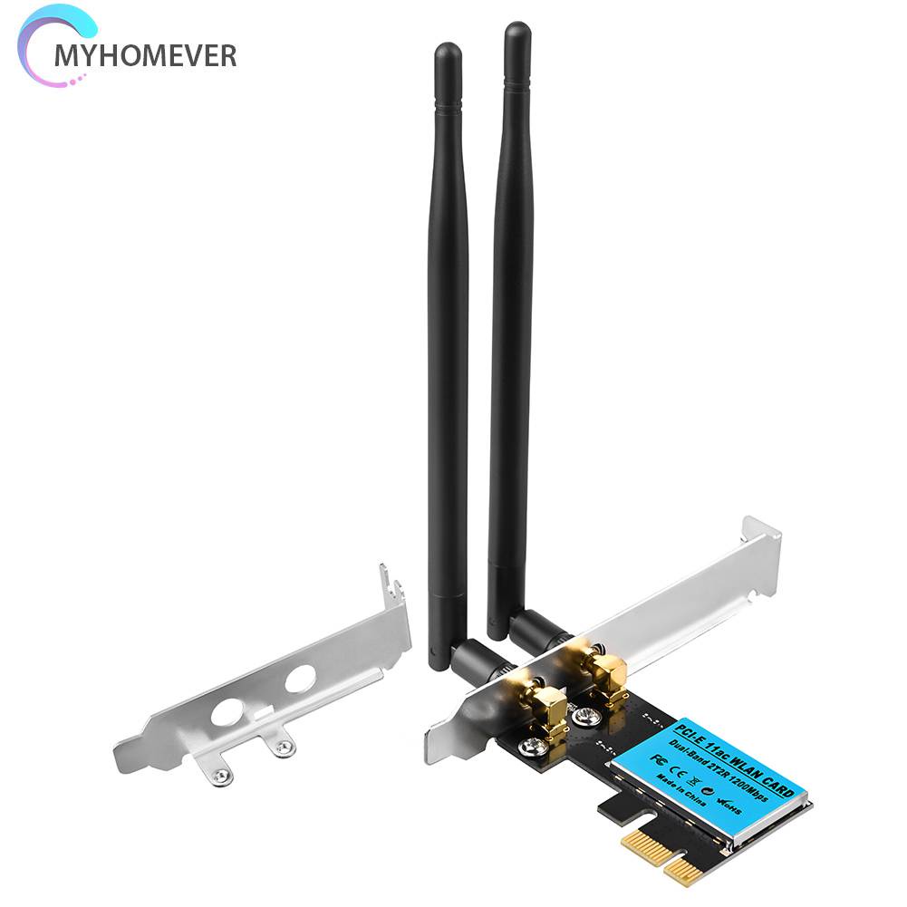 Thẻ Mạng WiFi Băng Tần Kép 2.4GHz / 5GHz Cho Máy Tính