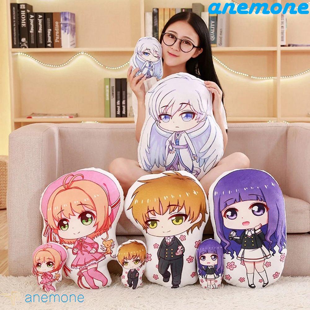 ANEMONE Thẻ Đồ chơi nhồi bông Hình Nhân Vật Hoạt Hình Anime 18cm / 45cm