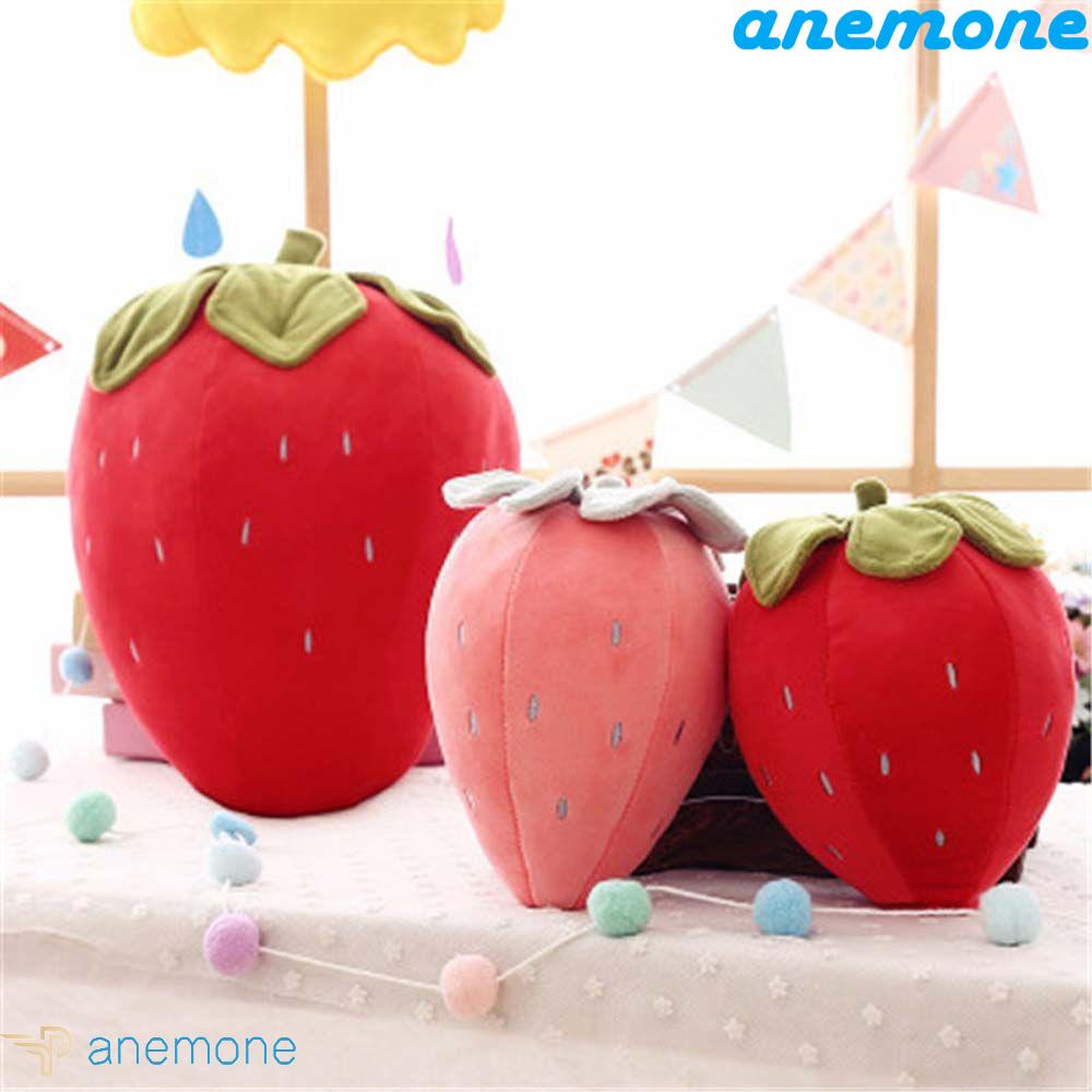 ANEMONE Gối Nhồi Bông Hình Trái Dâu Hoạt Hình Dễ Thương