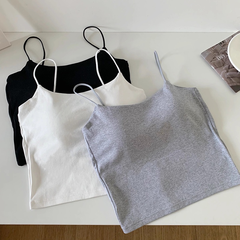 Áo Croptop Sát Nách Hở Lưng Màu Sắc Thời Trang Mùa Hè Cho Nữ