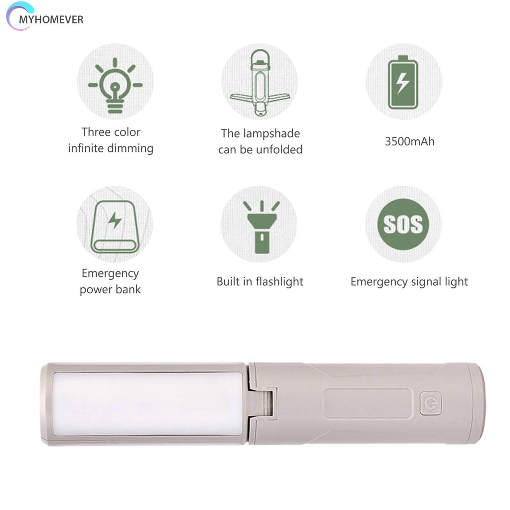 Đèn Cắm Trại 3 Chế Độ Sáng 30-720LM