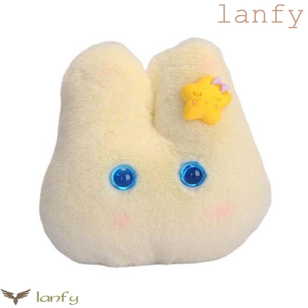 LANFY Móc Khóa Thỏ Nhồi Bông Màu Vàng Dễ Thương