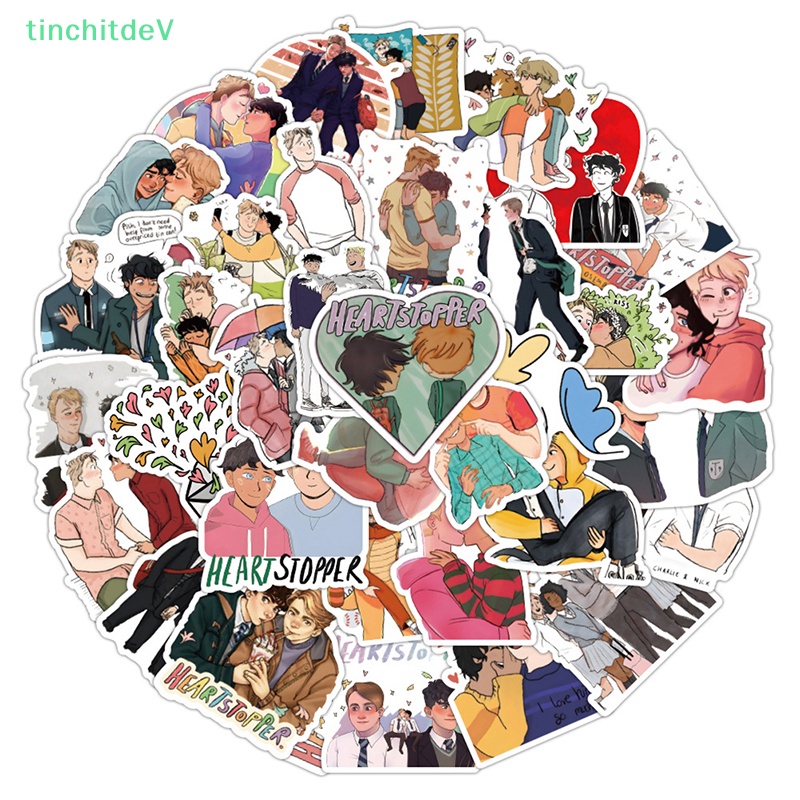 Bộ 50 Miếng Dán Trang Trí Laptop / Mũ Bảo Hiểm / Ván Trượt / Xe Hơi Họa Tiết Graffiti Độc Đáo DIY