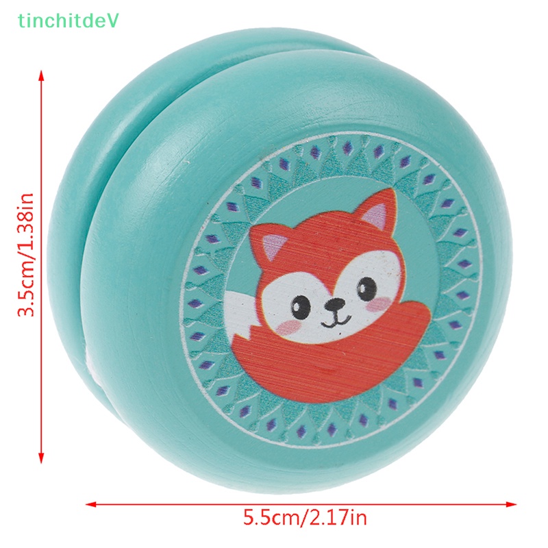 [TinchitdeV] Đồ Chơi Yoyo Bằng Gỗ In Hình Động Vật Cho Bé