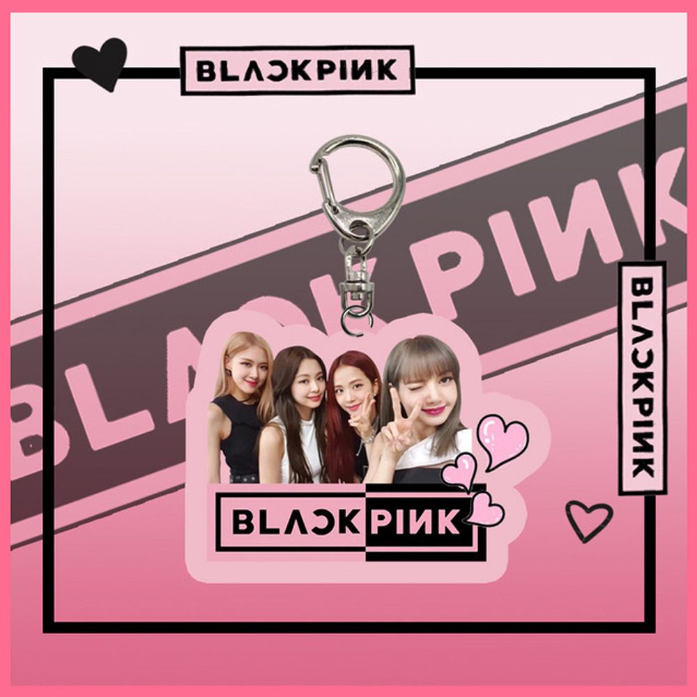 Móc Khóa Đa Năng Hình Blackpink Hoạt Hình Bằng Acrylic Phong Cách Hàn Quốc