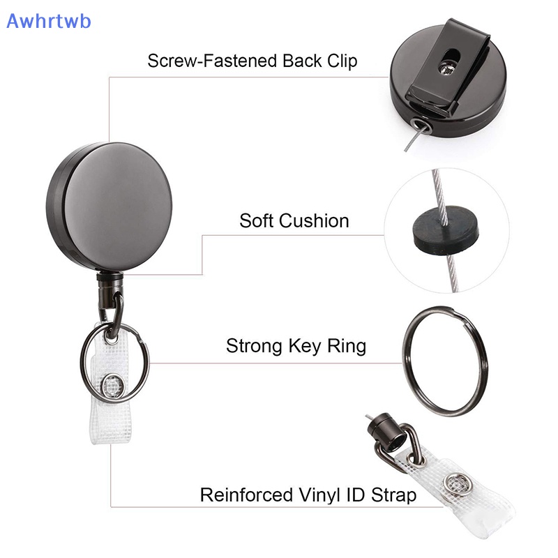 Dây Móc Chìa Khóa Bằng Kim Loại Có Thể Thu Gọn Tiện Dụng Mới