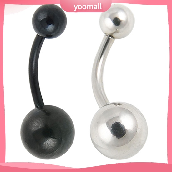 Khuyên Rốn Dạng Thanh Tạ Bằng Thép Không Gỉ