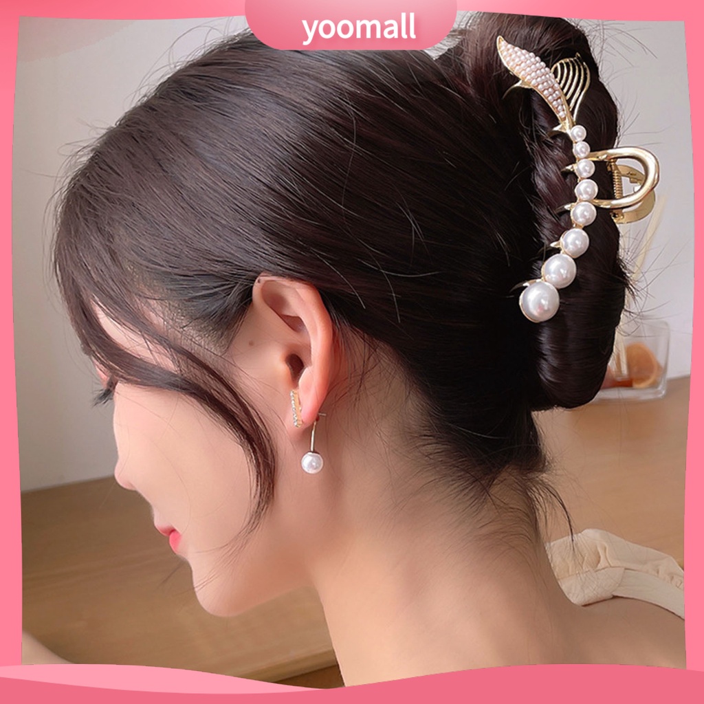 Kẹp Tóc Đuôi Cá Đính Ngọc Trai Nhân Tạo Đa Năng Thời Trang Cho Nữ