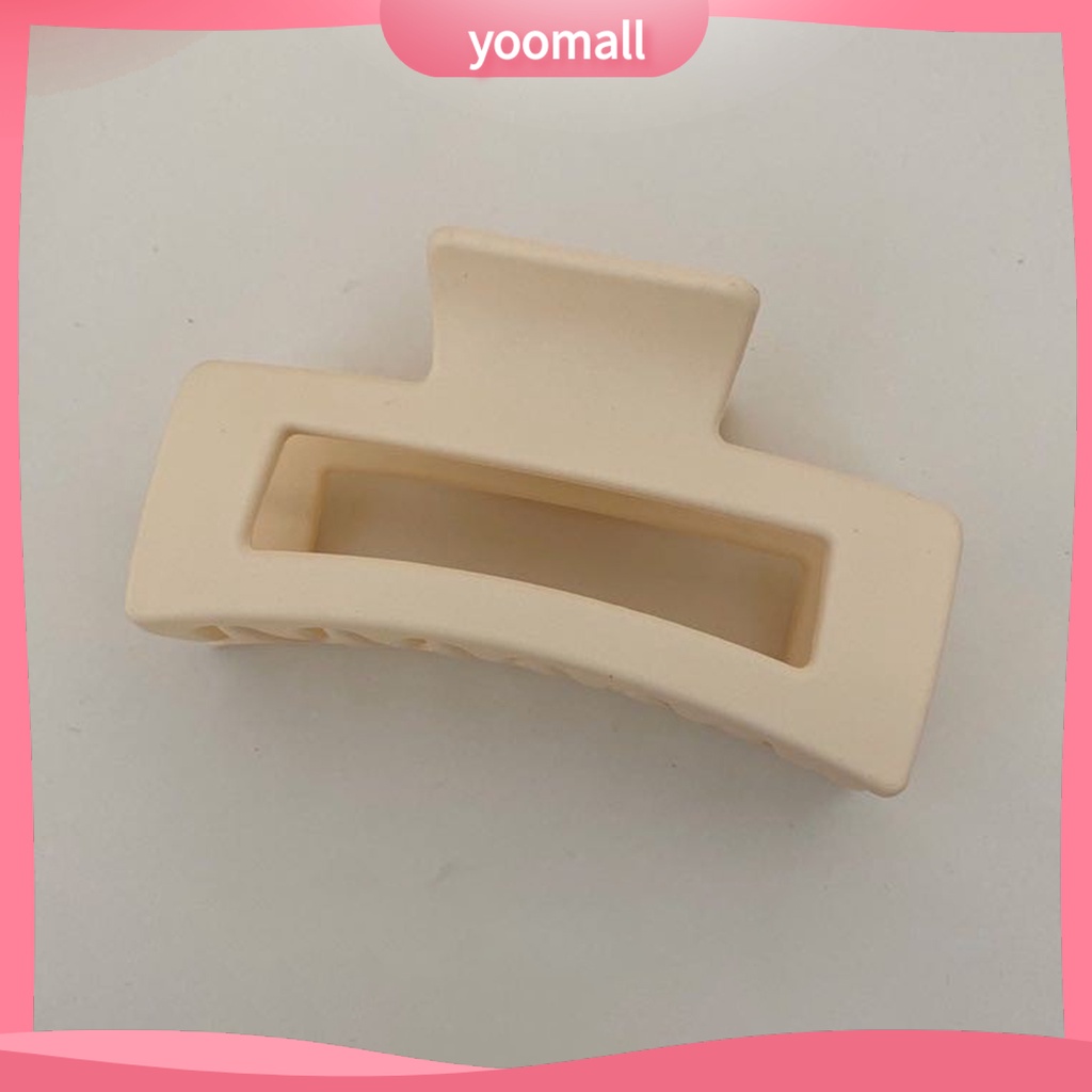 Kẹp Tóc Càng Cua Tạo Kiểu Tóc Chống Rơi Vỡ Màu Trơn Thanh Lịch Cho Nữ