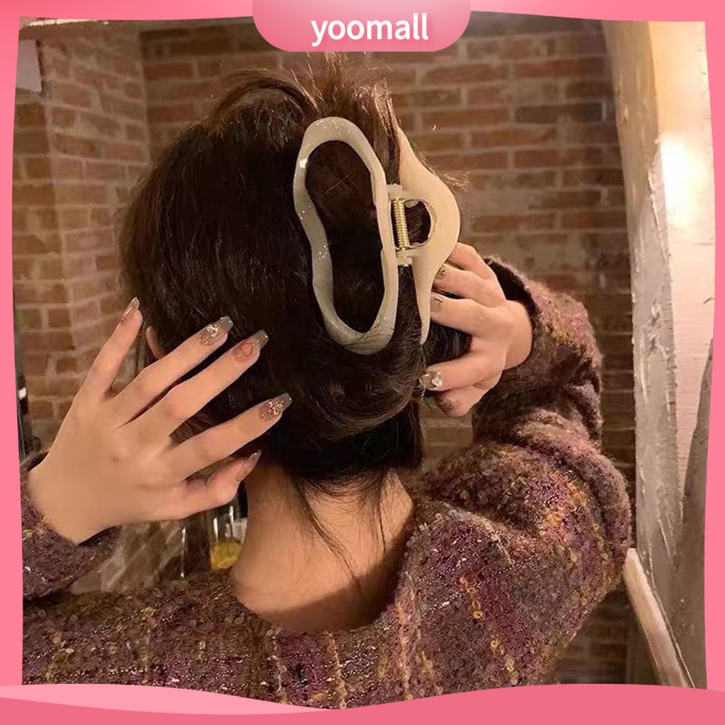Kẹp Tóc Hình Đám Mây Màu Trơn Phong Cách Vintage Thời Trang