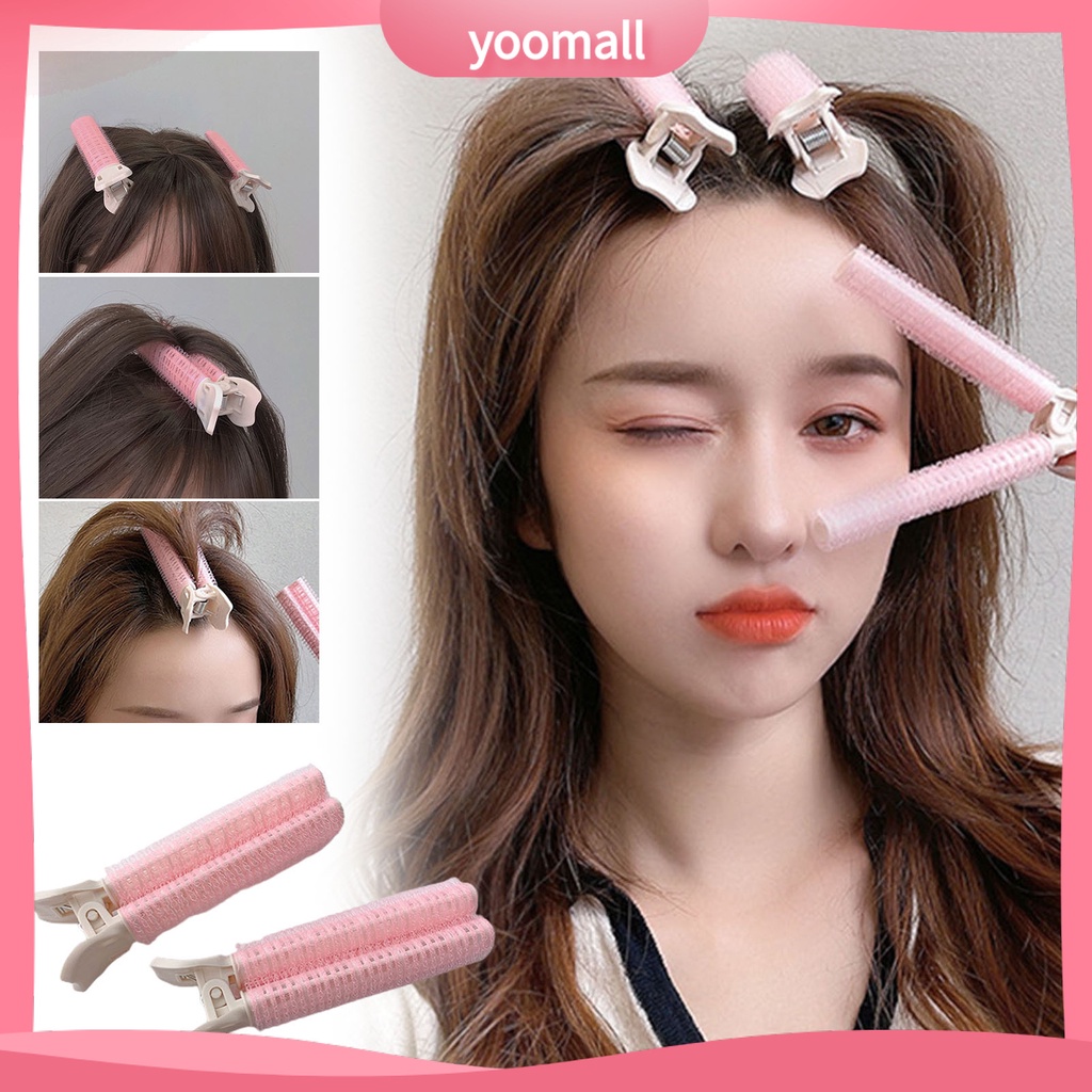 Bộ 2 Kẹp Tóc Không Dùng Nhiệt Không Để Lại Dấu Vết Tạo Kiểu Tóc DIY