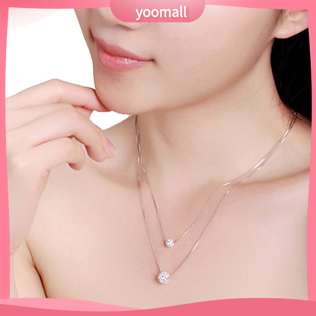 Vòng cổ Hai Lớp Đính Đá Sang Trọng Cho Nữ