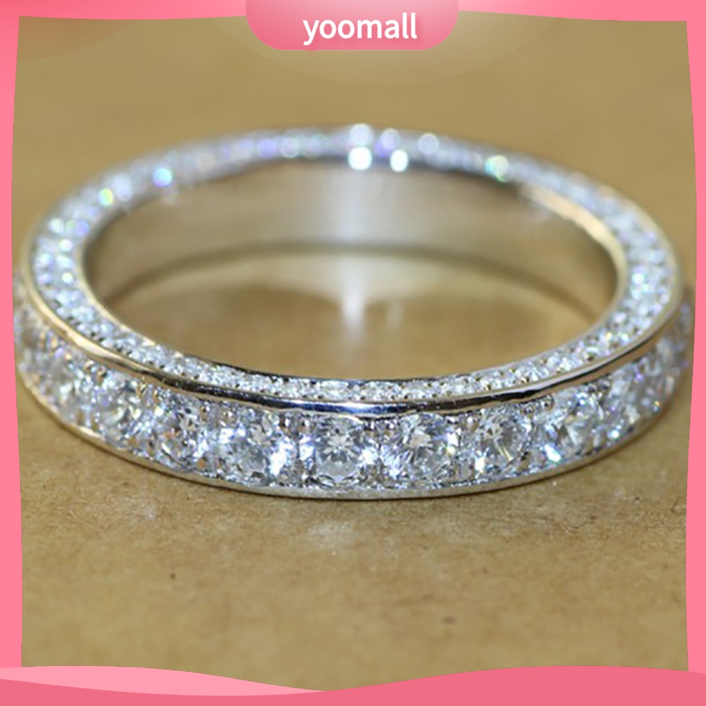 Nhẫn Cưới Đính Đá Tinh Tế Thời Trang Cho Nữ