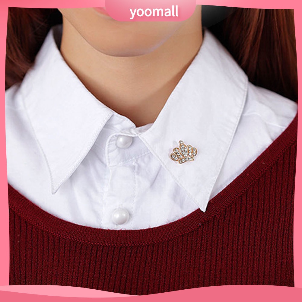 Ghim Cài Áo Hình Vương Miện Đính Đá Thời Trang Cho Nữ