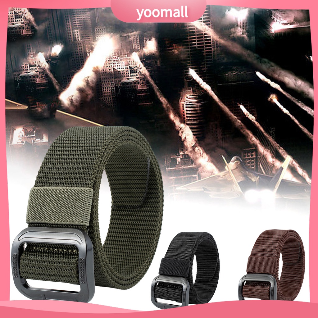 Thắt Lưng Nylon Bện Sợi Nylon Co Giãn Thoải Mái Màu Sắc Đơn Giản Dành Cho Nam