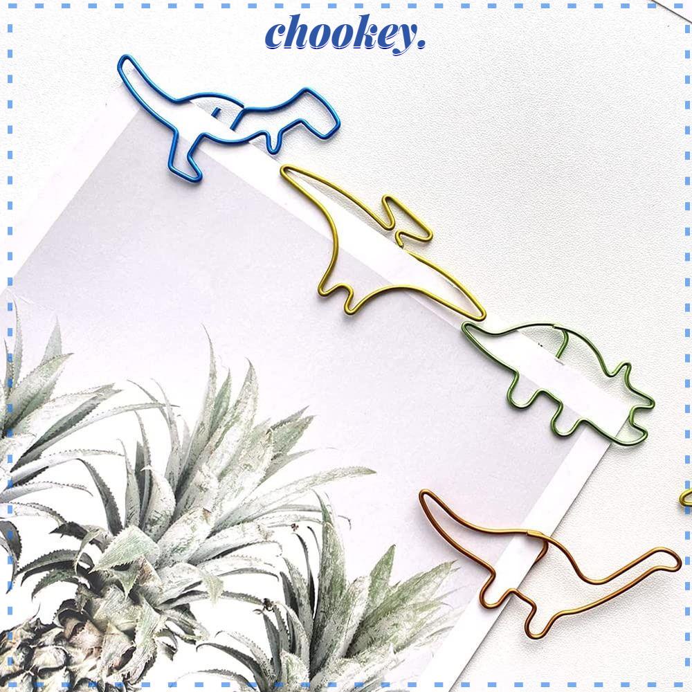 CHOOKEY Set 40 / 40 Kẹp Giấy Đánh Dấu Trang Sách Bằng Kim Loại Nhiều Màu Dễ Thương Dùng Trong Văn Phòng