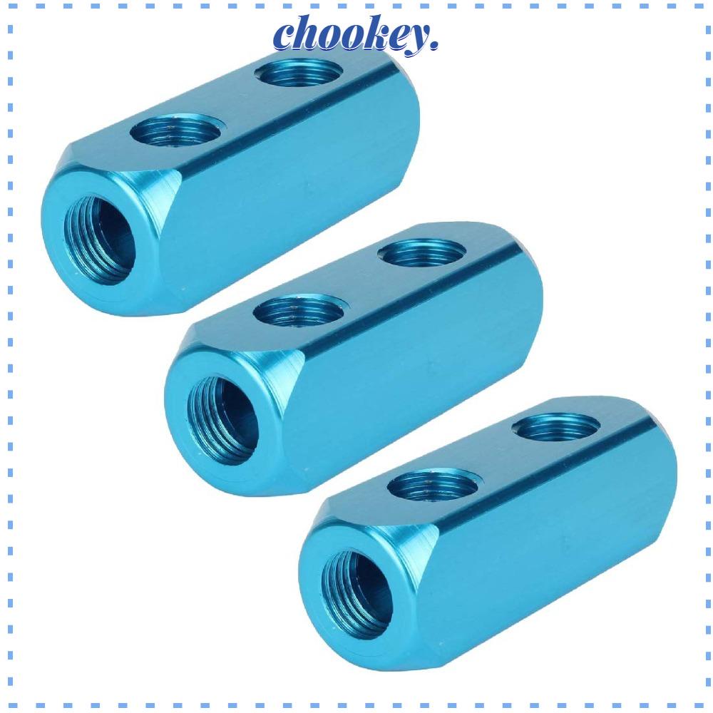 CHOOKEY Bộ 4 Khối Nén Khí Nén 2 Chiều Kết Nối Nhanh 5 Cổng 1 / 4 "Bằng Nhôm