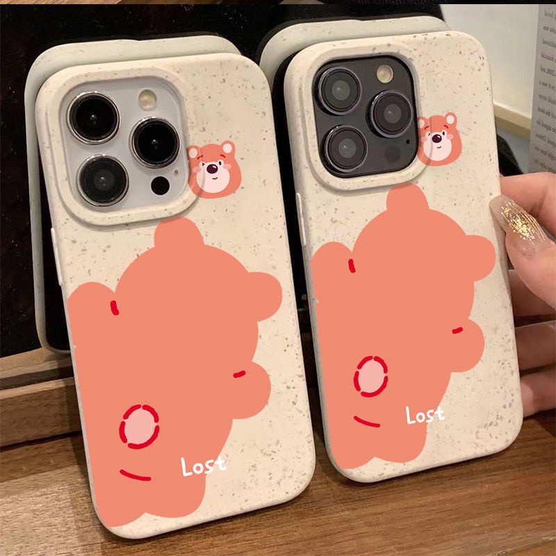 Ốp Điện Thoại Mềm Chống Sốc In Hình Gấu Và Dâu Tây Cho Iphone 8p ins14promax 1311 7iPhone12 Mbps