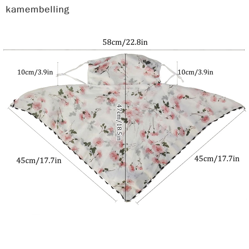 Kamembelling 1 Khẩu Trang Chống Nắng Chống Bụi Bằng Lụa Cho Nữ