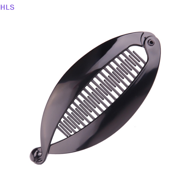 Kẹp Tóc Xoắn Bằng Nhựa Màu Trơn Đơn Giản Cho Nữ