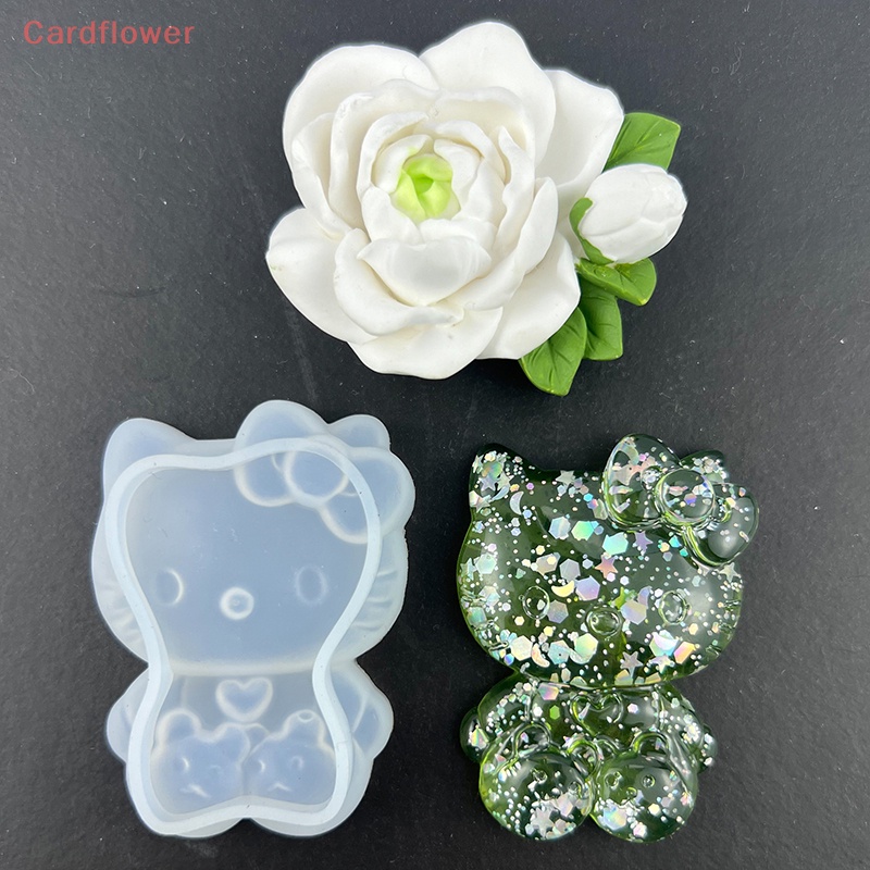 Khuôn Silicon Làm Trang Sức Thủ Công Hình Mèo Kitty Mới