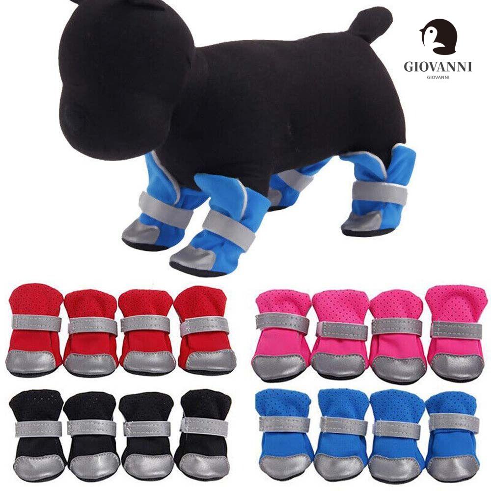 GIOVANNI Giày Phản Quang Thoáng Khí Bảo Vệ Thú Cưng Đi Dạo Ngoài Trời