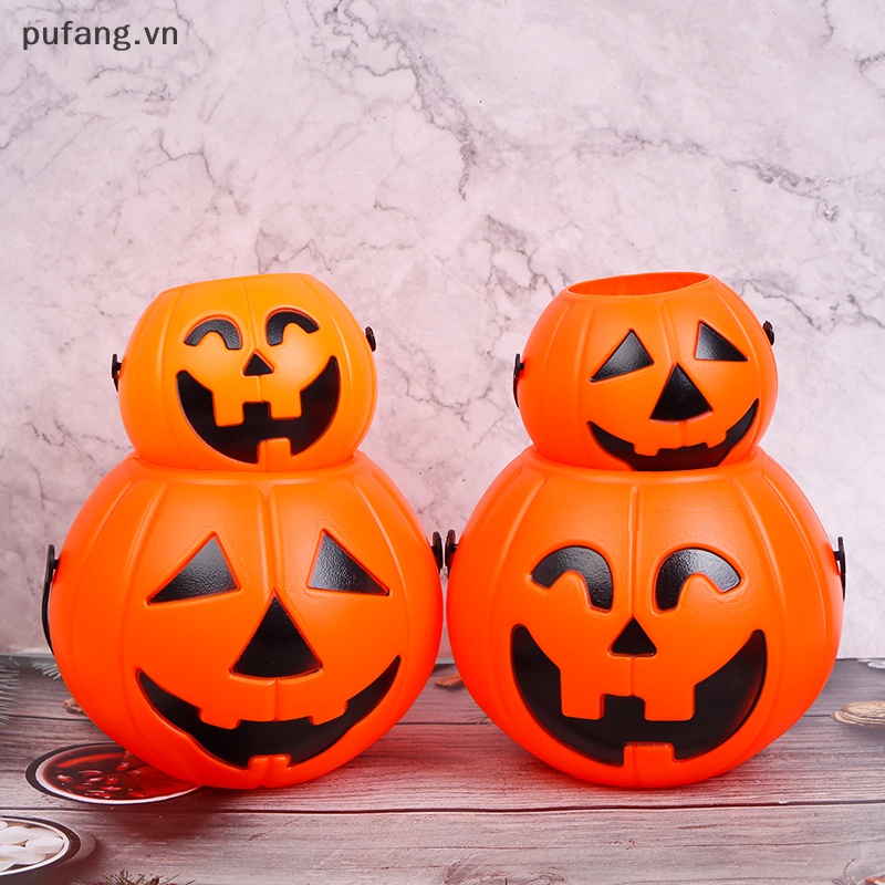 Xô Nhựa Đựng Bí Ngô Trang Trí Halloween