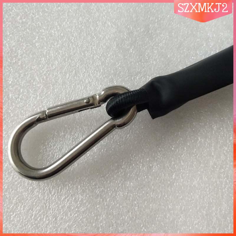 Dây Bungee Màu Đen Dày 6mm 16 inch Dùng Cho Xe Đạp / Cắm Trại