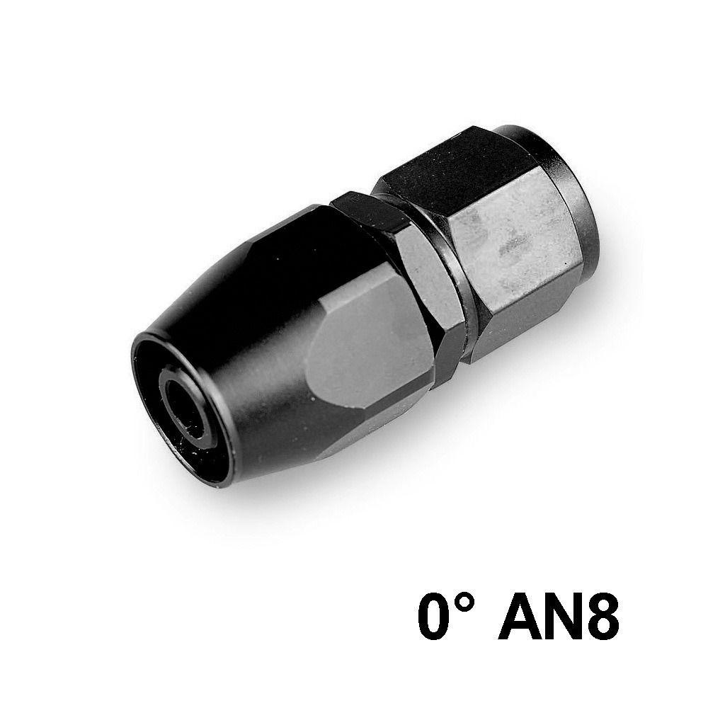 Đầu Nối Ống Dầu AN8 / AN10 / AN12 Bằng Hợp Kim Nhôm Bện Màu Đen Thông Dụng 0 / 45 / 90 Độ