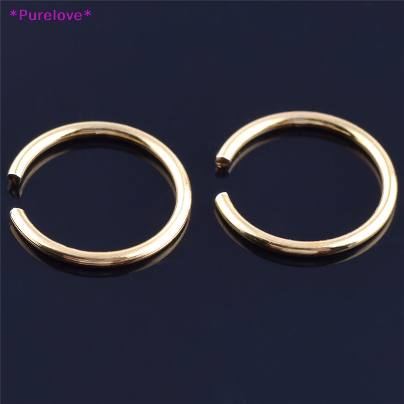 Set 40 Khuyên Mũi Thép Không Gỉ Nhiều Màu Sắc Thời Trang Mới