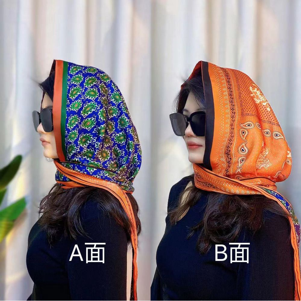 Mũ Chống Nắng Hai Mặt Bằng Lụa Satin Thời Trang Xuân Hè