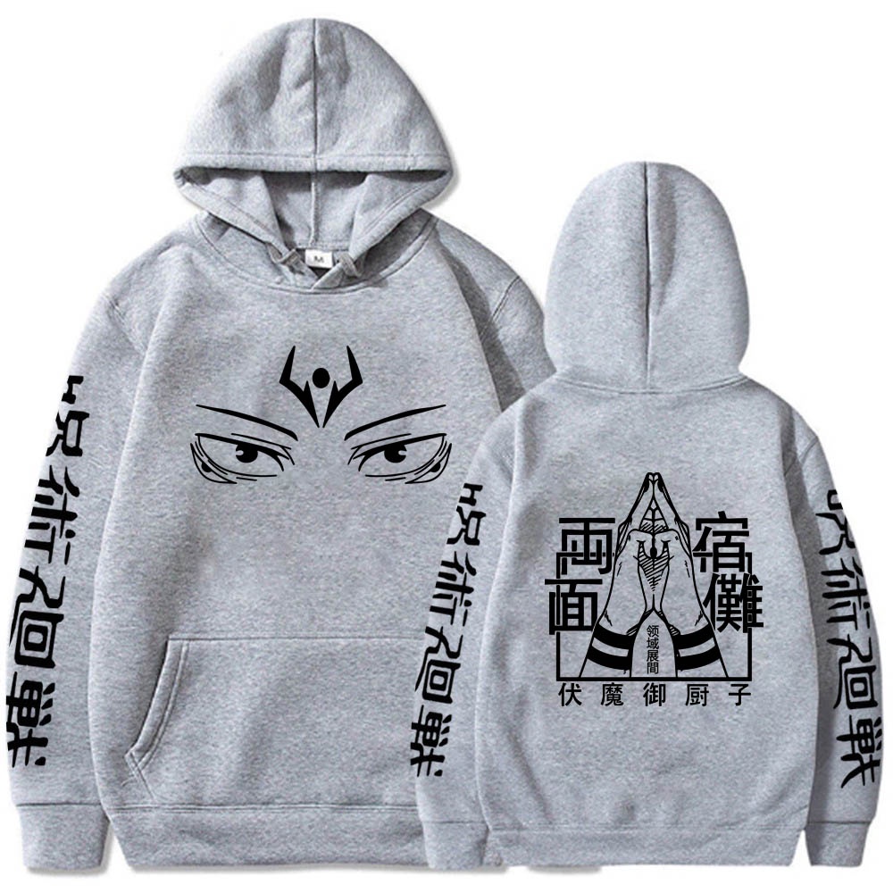 Áo Hoodie Tay Dài In Hình Anime Jujutsu Kaisen RyoWomen Sukuna Eyes 2023 Mới