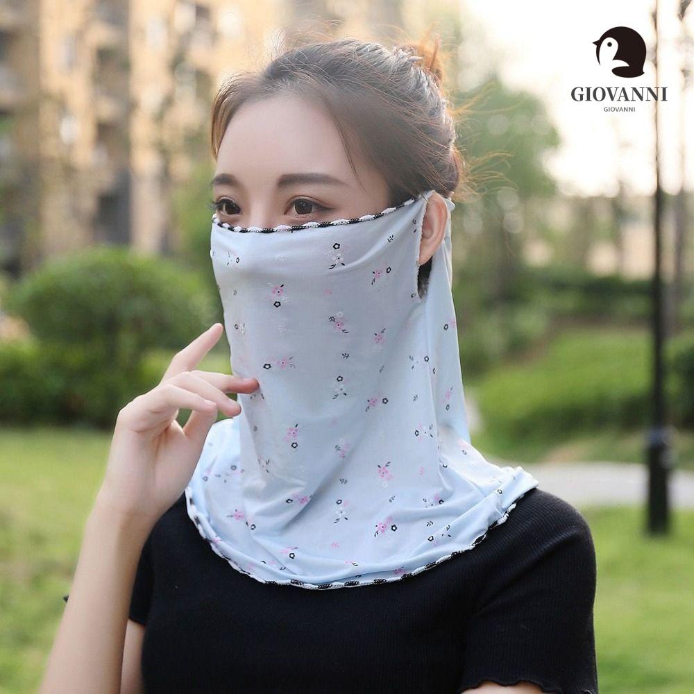 Khẩu Trang Chống Nắng Tia UV Họa Tiết Hoa Xinh Xắn Che Phủ Toàn Diện