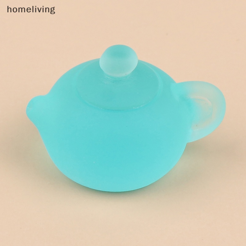 Bộ Ấm Trà Mini Bằng Nhựa Resin Dạ Quang Hình Hoạt Hình Dễ Thương Trang Trí Tiểu Cảnh DIY