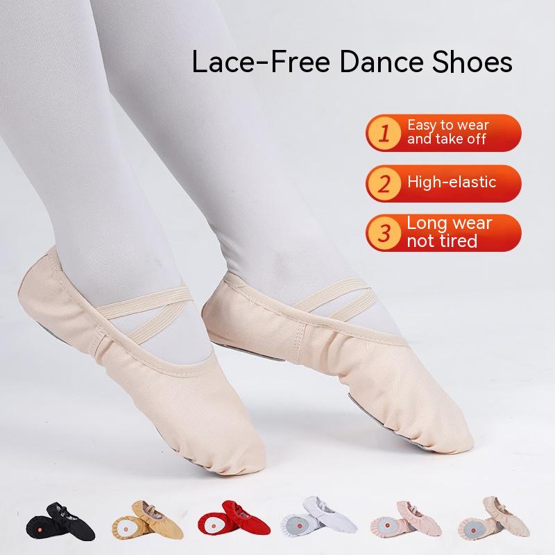 Giày Múa Ba Lê Đế Mềm Phối Ren Xinh Xắn Cho Bé Gái