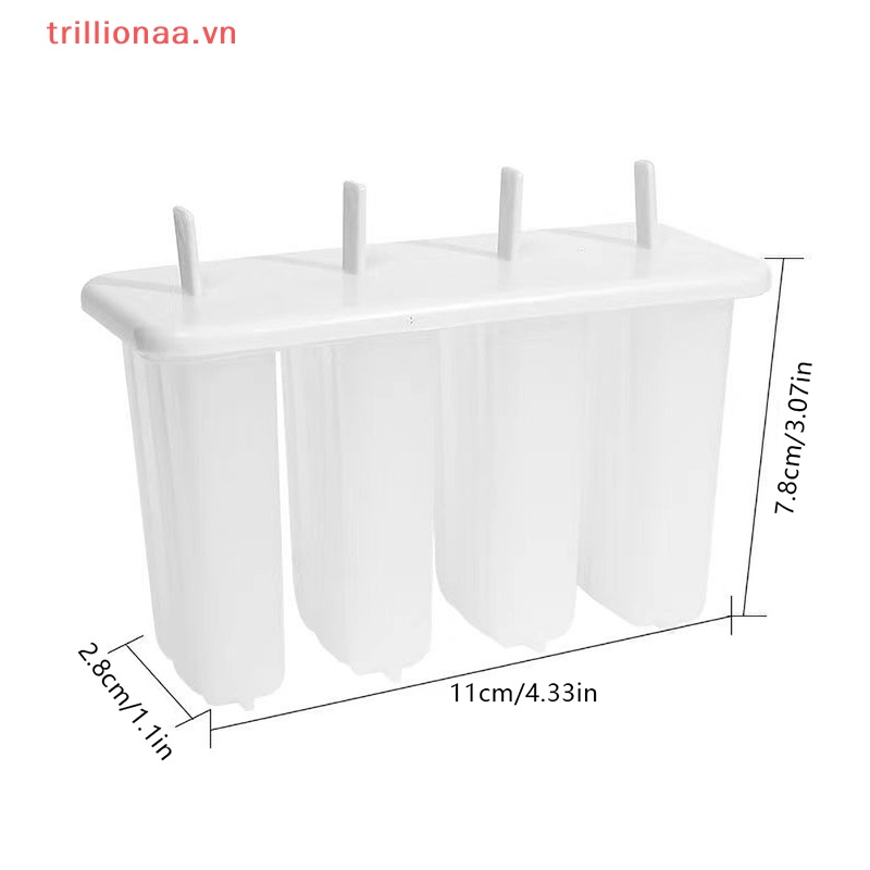 Khuôn Làm Kem Que Có Nắp Đậy Tiện Dụng Cho Nhà Bếp DIY