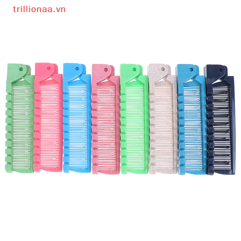 Lược Chải Tóc Hai Đầu Bằng Nhựa Có Thể Gấp Gọn Tiện Lợi Cho Nữ